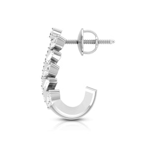 Designer Platinum & Diamond Earrings for Women JL PT E BL-24