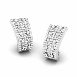 Designer Platinum & Diamond Earrings for Women JL PT E BL-26   Jewelove.US