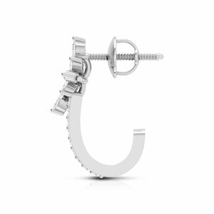Designer Platinum & Diamond Earrings for Women JL PT E BL-27   Jewelove.US