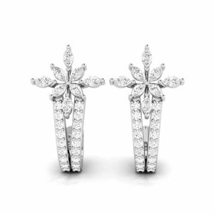 Designer Platinum & Diamond Earrings for Women JL PT E BL-27  VVS-GH Jewelove.US