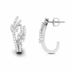 Load image into Gallery viewer, Designer Platinum &amp; Diamond Earrings for Women JL PT E BL-30
