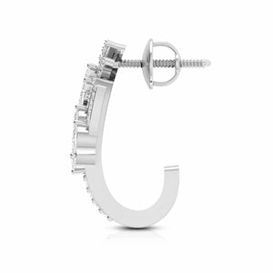 Designer Platinum & Diamond Earrings for Women JL PT E BL-30