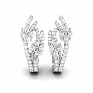 Designer Platinum & Diamond Earrings for Women JL PT E BL-30