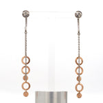 Load image into Gallery viewer, Designer Plain Platinum &amp; Rose Gold Earrings JL PT E 764   Jewelove.US
