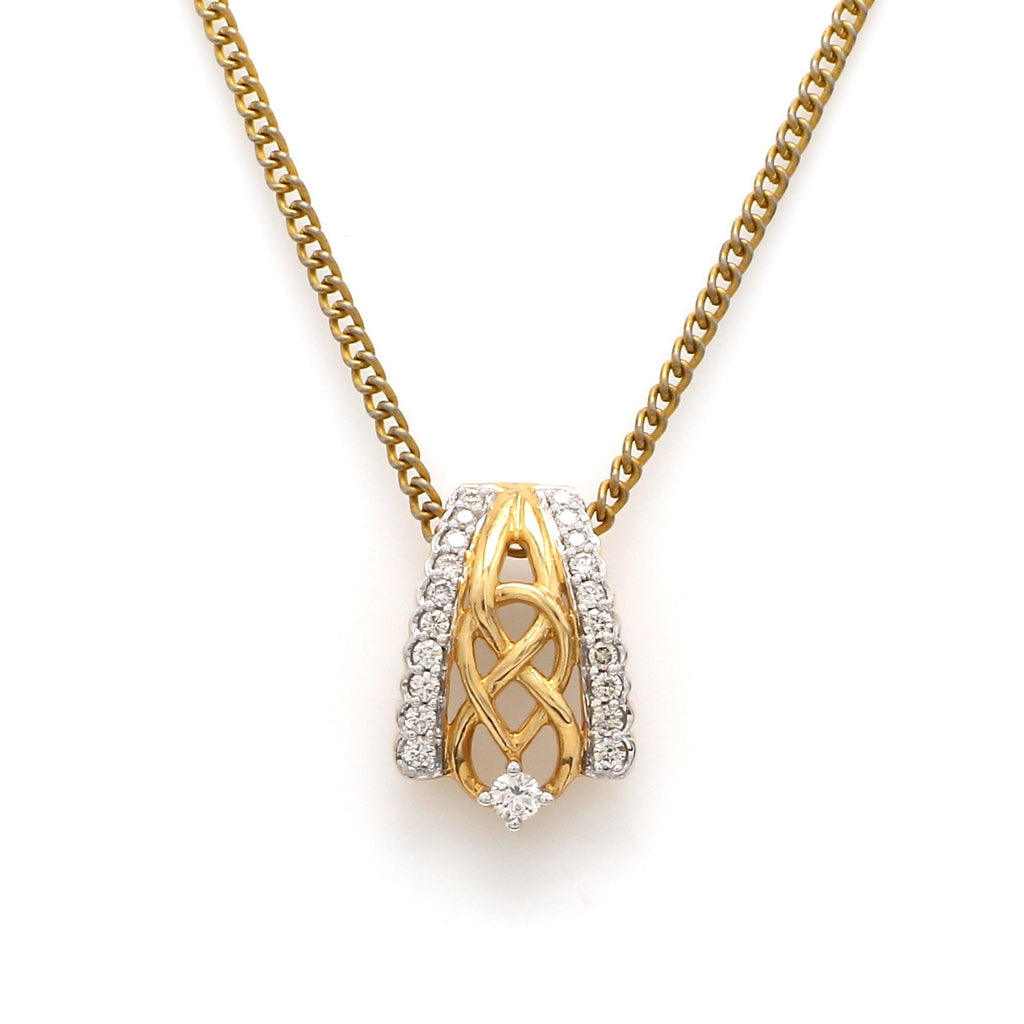 Designer Gold & Diamond Pendant for Women JL AU P2   Jewelove