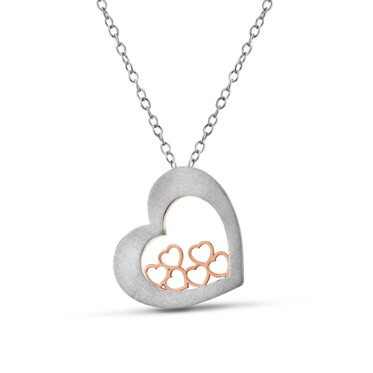 Bouquet of Hearts Pendant Rose Gold JL PT P 215
