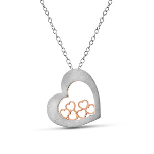 Bouquet of Hearts Pendant Rose Gold JL PT P 215