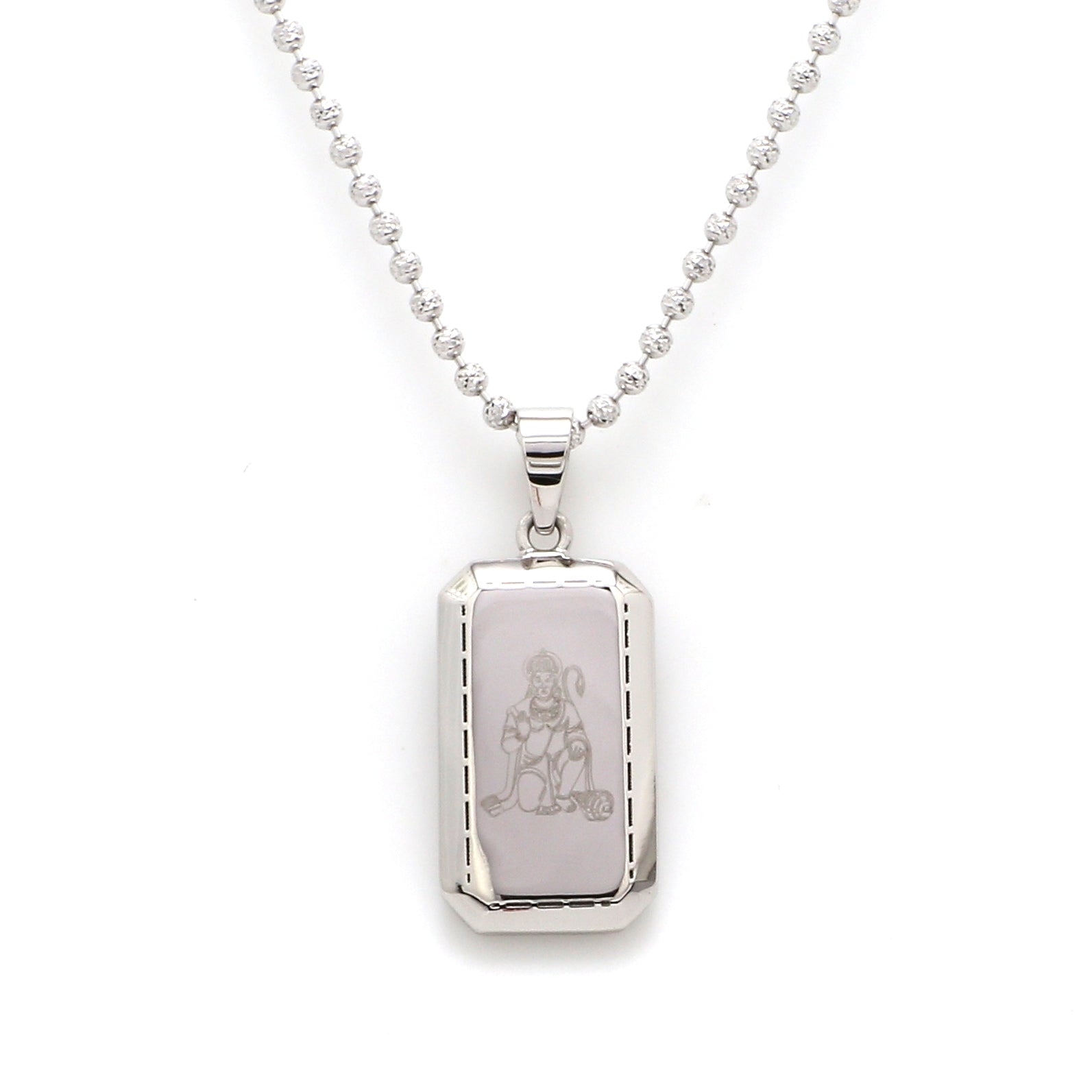 Hanuman Ji Pendant in Platinum JL PT Hanuman   Jewelove.US