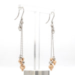 Load image into Gallery viewer, Japanese Platinum Earrings with Rose Gold for Women JL PT E 278   Jewelove.US

