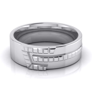 Platinum Diamond Couple Love Bands JL PT CB-6  Men-s-Ring-only-SI-IJ Jewelove.US