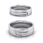 Load image into Gallery viewer, Platinum Diamond Couple Love Bands JL PT CB-6
