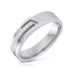 Load image into Gallery viewer, Platinum Diamond Couple Love Bands JL PT CB-6
