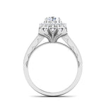 Load image into Gallery viewer, 0.30cts. Solitaire Designer Platinum Double Halo Diamond Engagement Ring JL PT 6603-A   Jewelove.US
