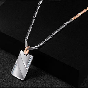 Men of Platinum | Contoured Platinum Diamond Pendant for Men JL PT P 195   Jewelove.US