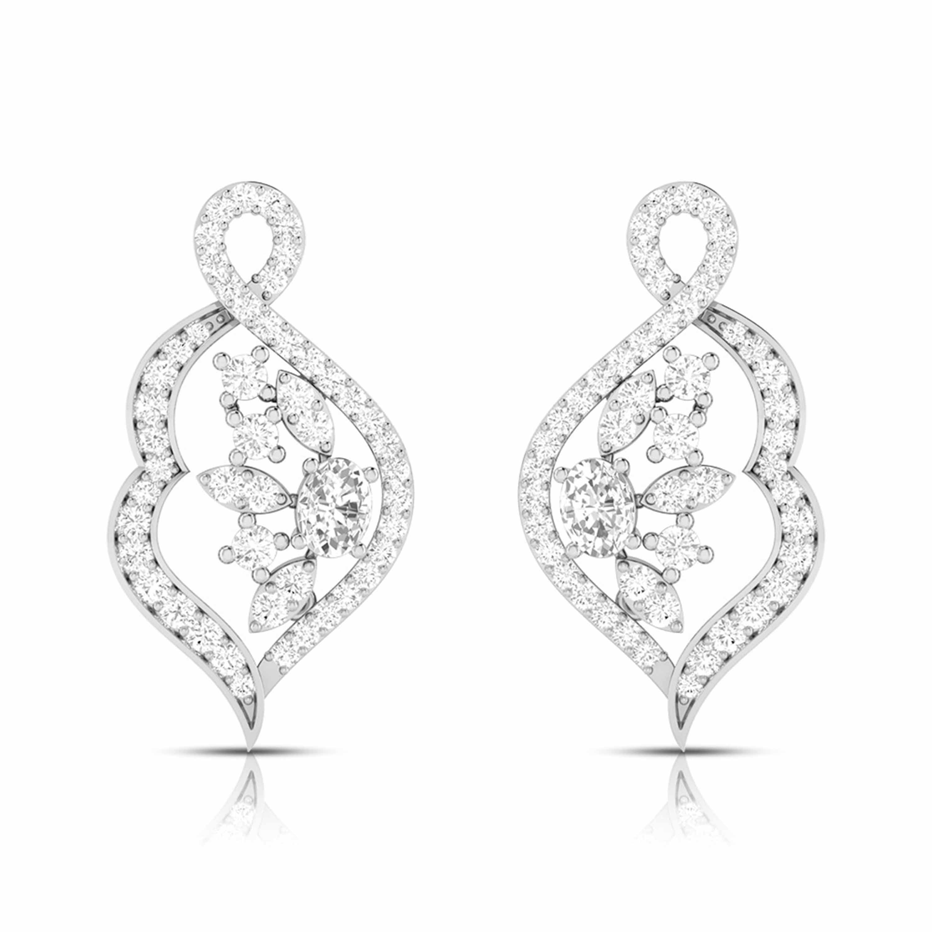Designer Platinum Diamond Pendant Set JL PT P NL 8479