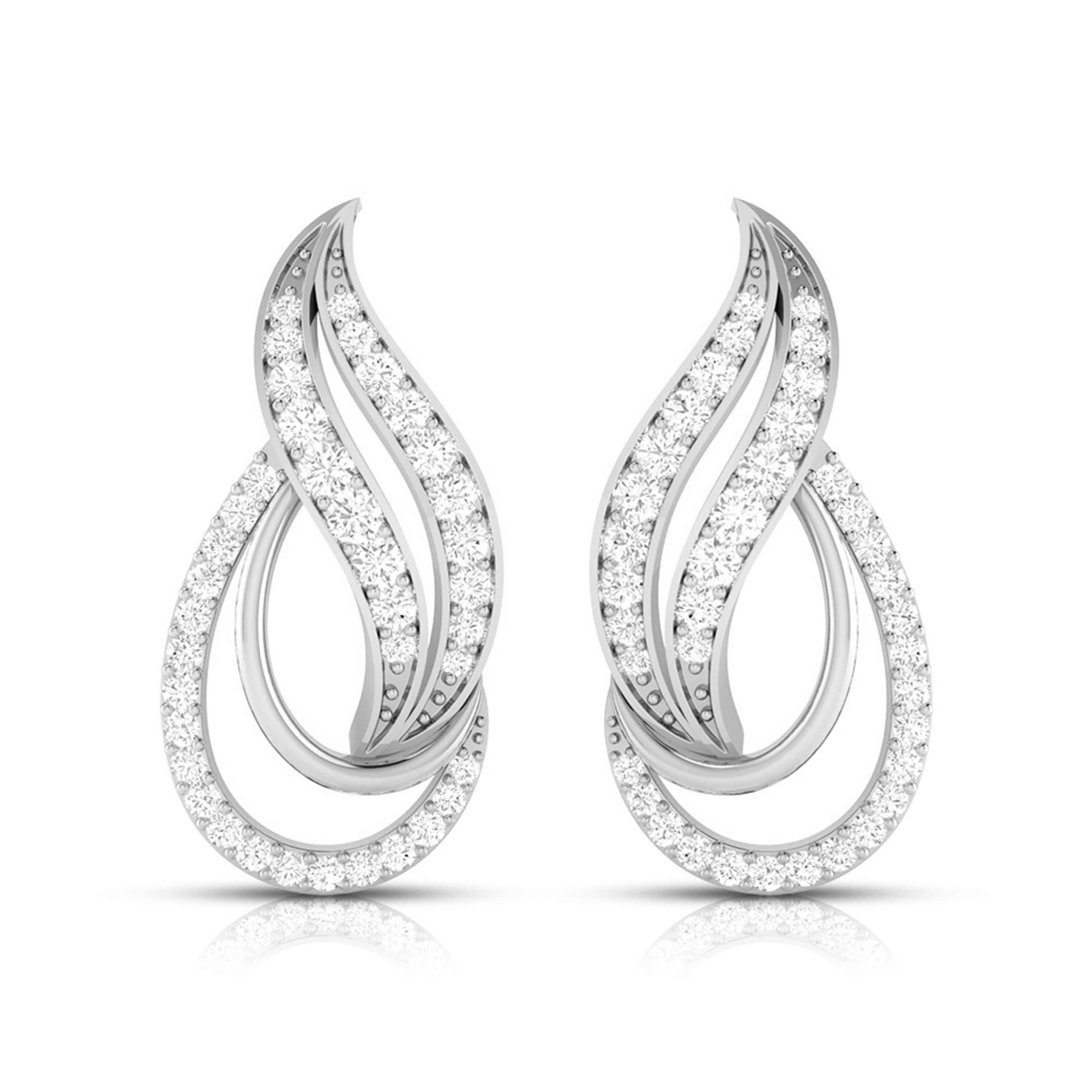 Platinum with Diamond Pendant Set for Women JL PT P NL 8504