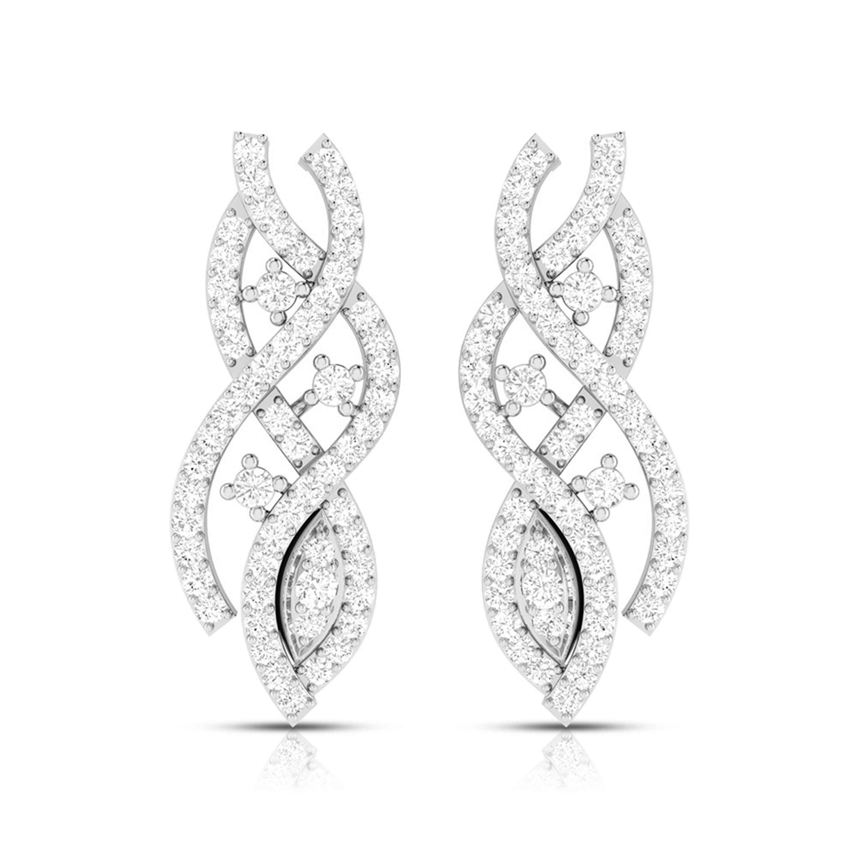 Designer Platinum Diamond Pendant Set JL PT P NL 8509  Earrings-only Jewelove.US
