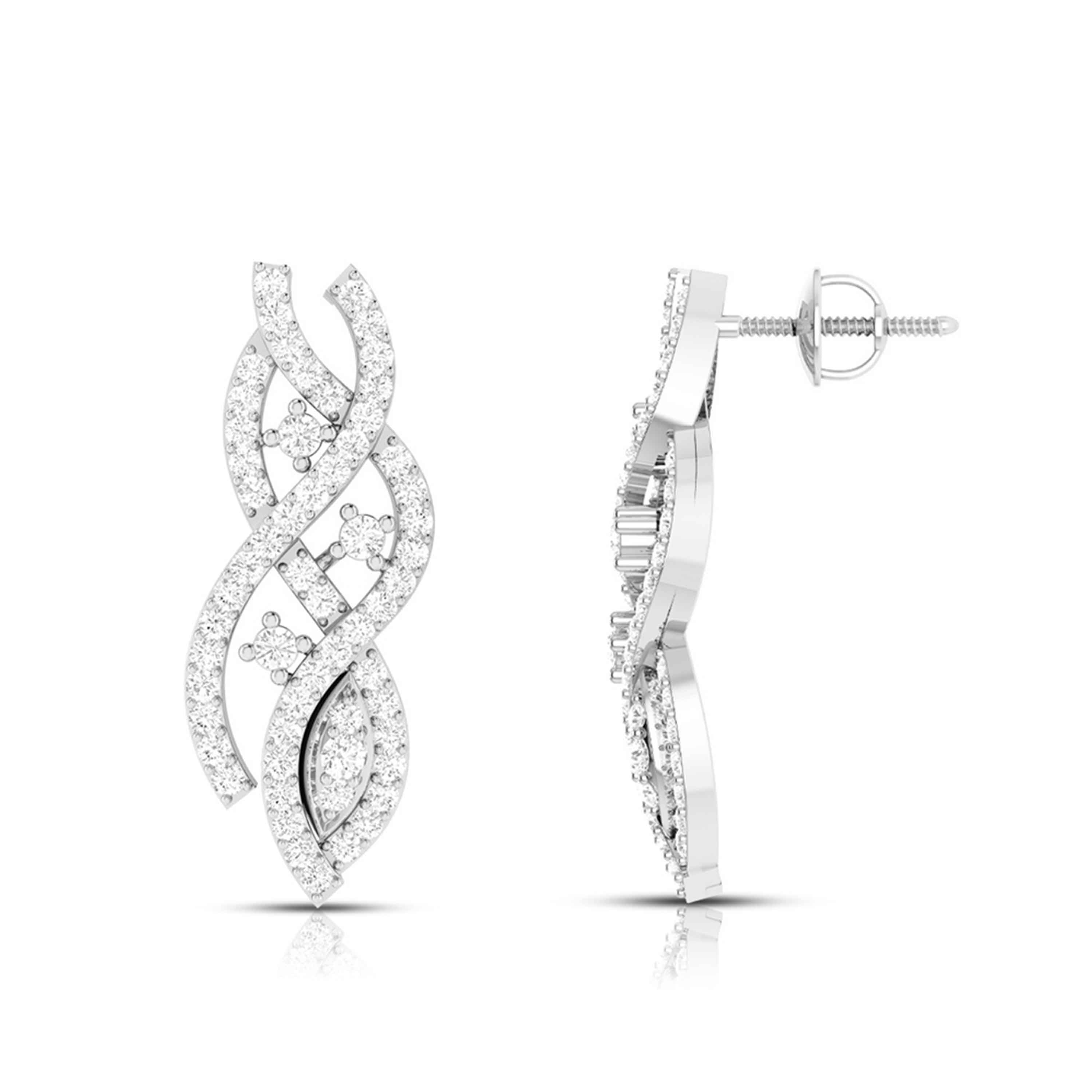 Designer Platinum Diamond Pendant Set JL PT P NL 8509   Jewelove.US