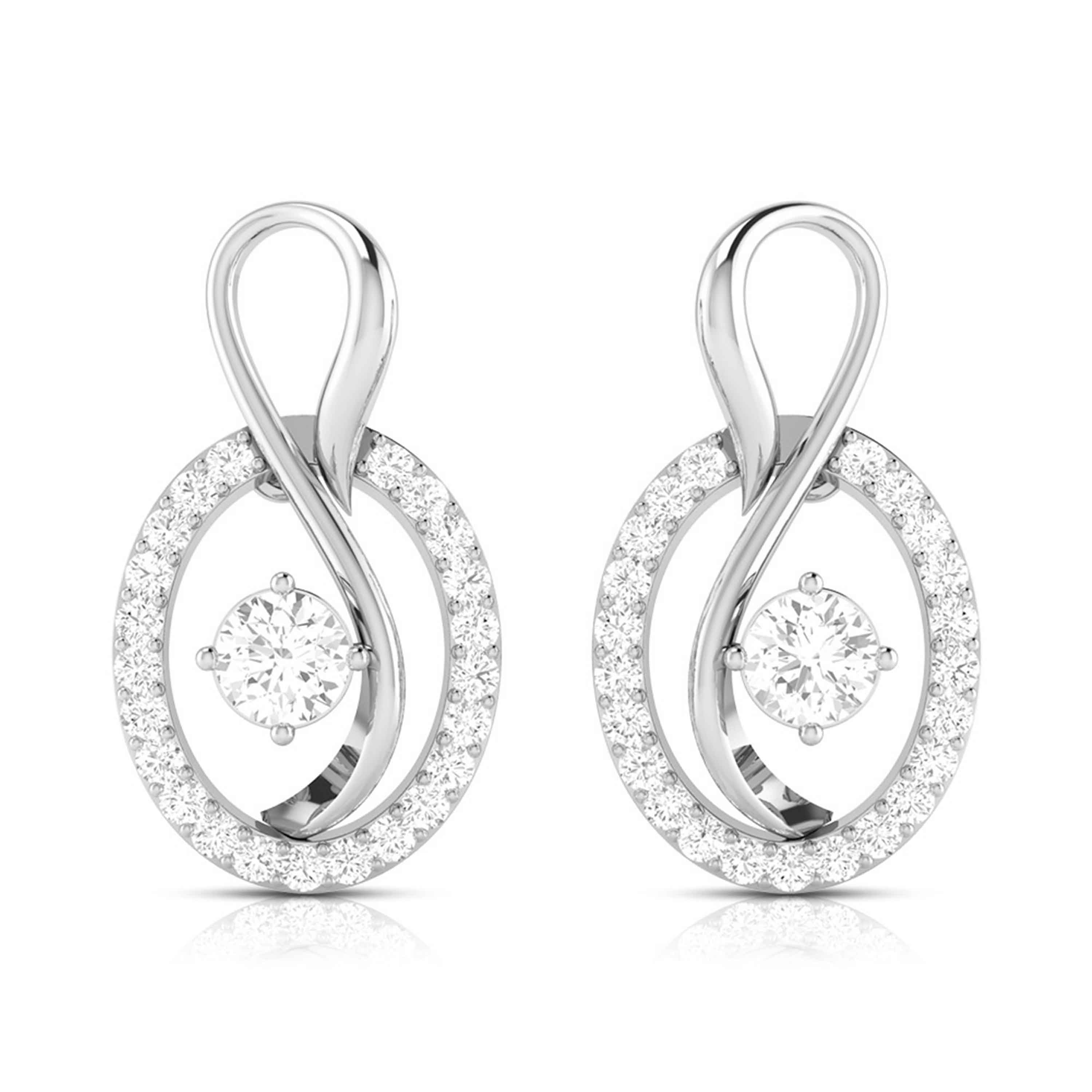 Designer Platinum with Diamond Solitaire Pendant Set for Women JL PT PE NL8518