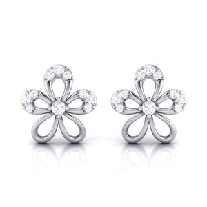 Platinum Diamond Earrings for Women JL PT E B-1   Jewelove.US