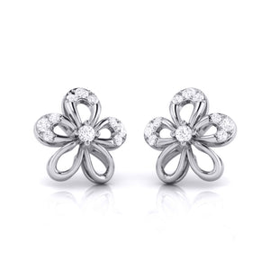 Platinum Diamond Earrings for Women JL PT E B-1   Jewelove.US