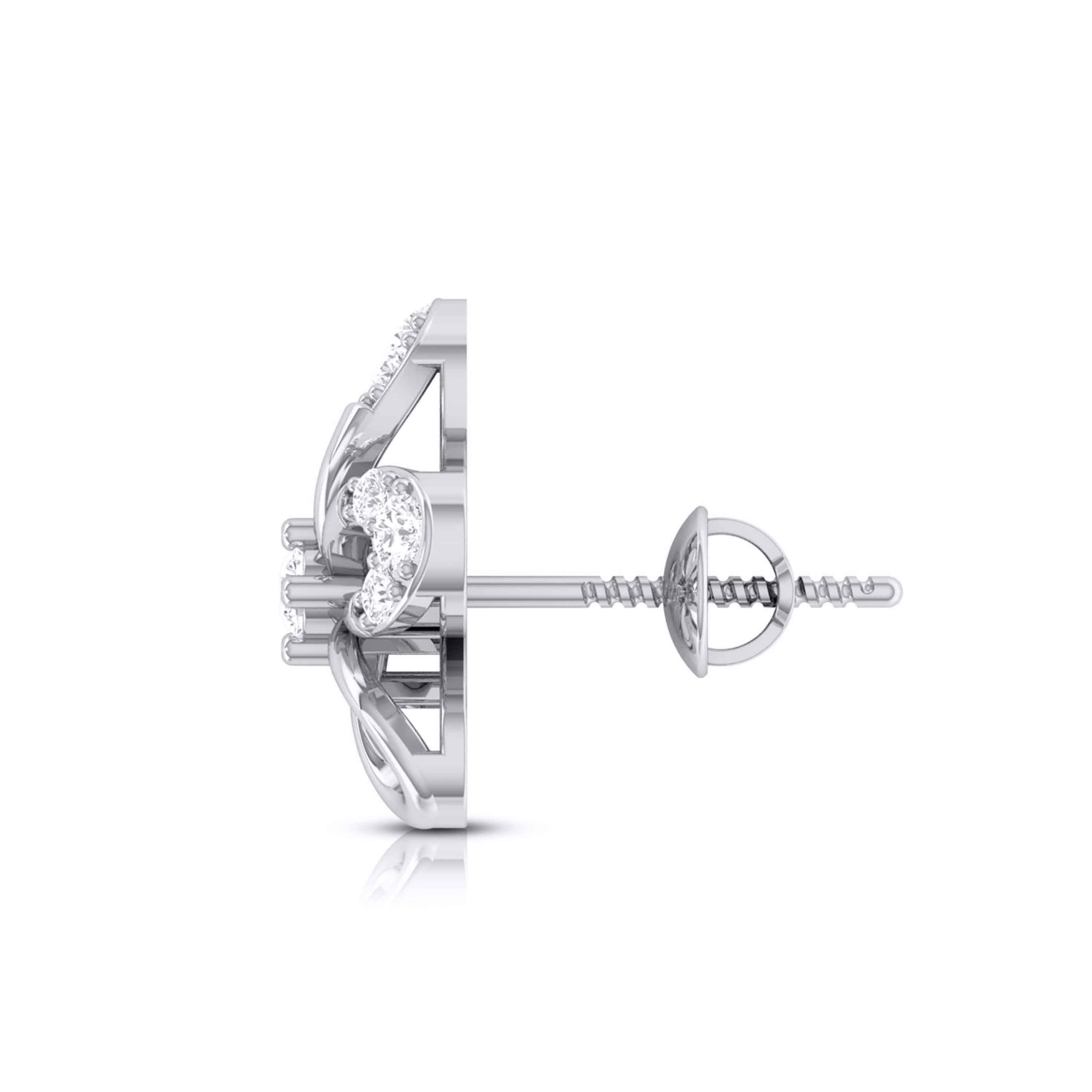 Platinum Diamond Earrings for Women JL PT E B-1   Jewelove.US