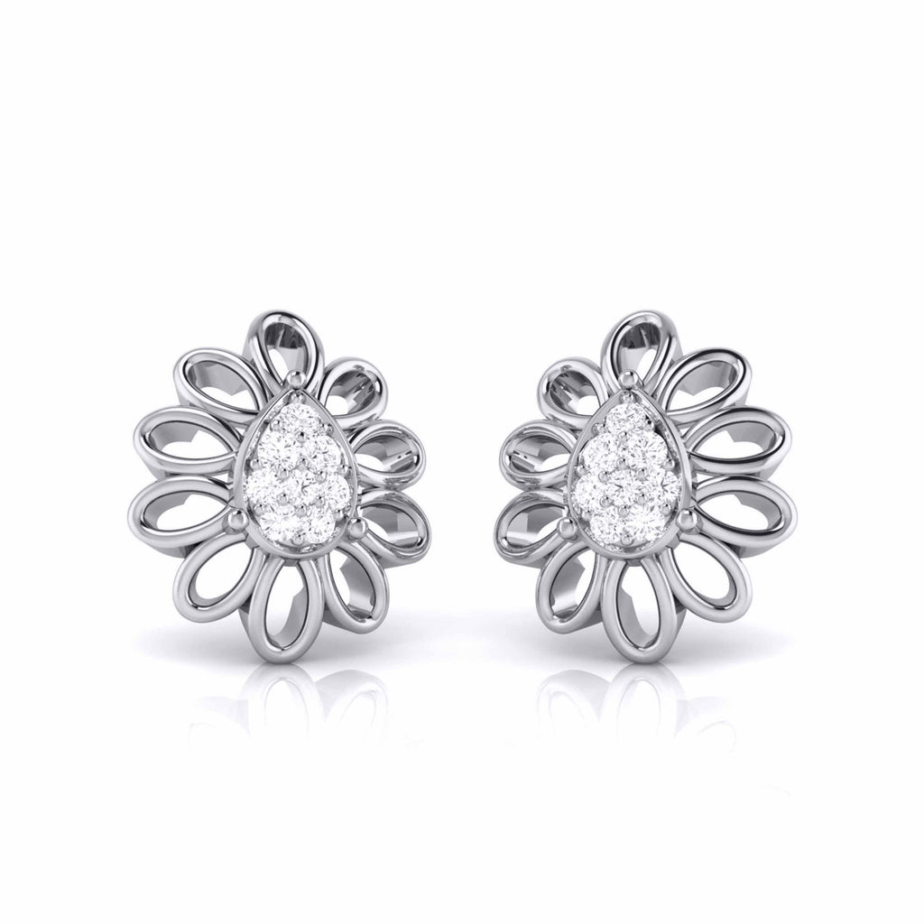 Designer Platinum Diamond Earrings for Women JL PT E B-2   Jewelove.US