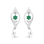 Load image into Gallery viewer, Designer Platinum with Diamond Earrings for Women JL PT E NL8538  Green Jewelove.US
