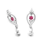 Load image into Gallery viewer, Designer Platinum with Diamond Earrings for Women JL PT E NL8538   Jewelove.US
