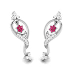 Load image into Gallery viewer, Designer Platinum with Diamond Earrings for Women JL PT E NL8538   Jewelove.US
