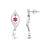 Load image into Gallery viewer, Designer Platinum with Diamond Earrings for Women JL PT E NL8538   Jewelove.US
