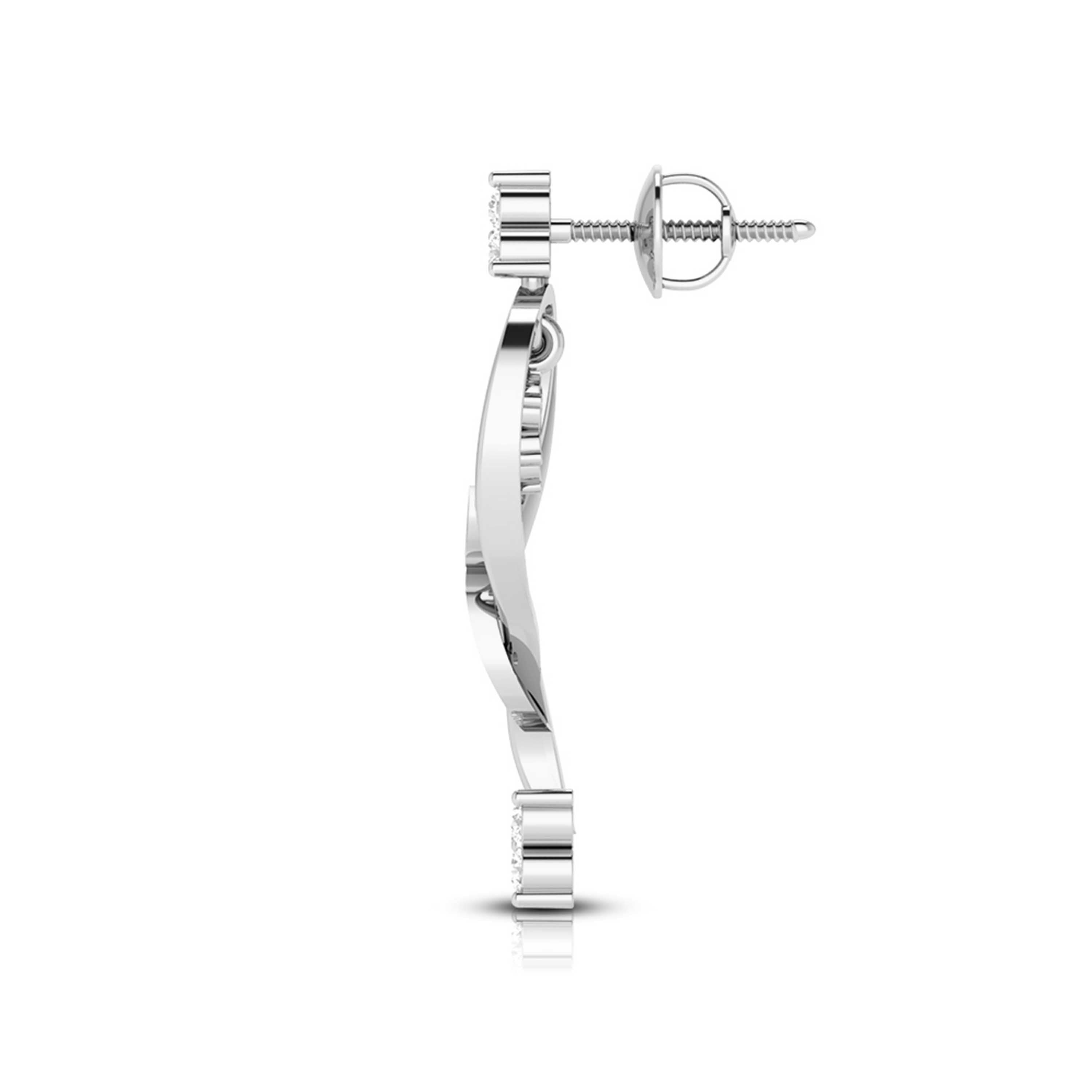 Designer Platinum with Diamond Earrings for Women JL PT E NL8538   Jewelove.US