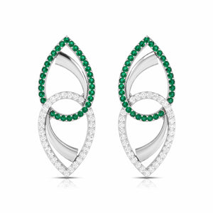 Designer Platinum Diamond Earrings for Women JL PT E NL8550