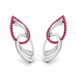 Load image into Gallery viewer, Designer Platinum Diamond Earrings for Women JL PT E NL8550
