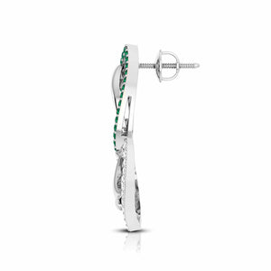 Designer Platinum Diamond Earrings for Women JL PT E NL8550