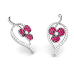 Load image into Gallery viewer, Designer Platinum Diamond Earrings for Women JL PT E NL8579   Jewelove.US
