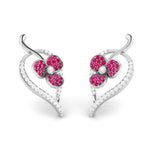 Load image into Gallery viewer, Designer Platinum Diamond Earrings for Women JL PT E NL8579   Jewelove.US

