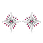 Load image into Gallery viewer, Platinum Diamond Earrings for Women JL PT E NL8581  Red Jewelove.US
