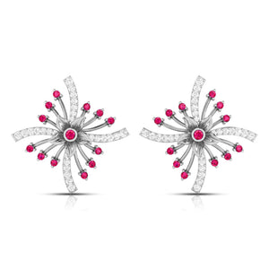 Platinum Diamond Earrings for Women JL PT E NL8581