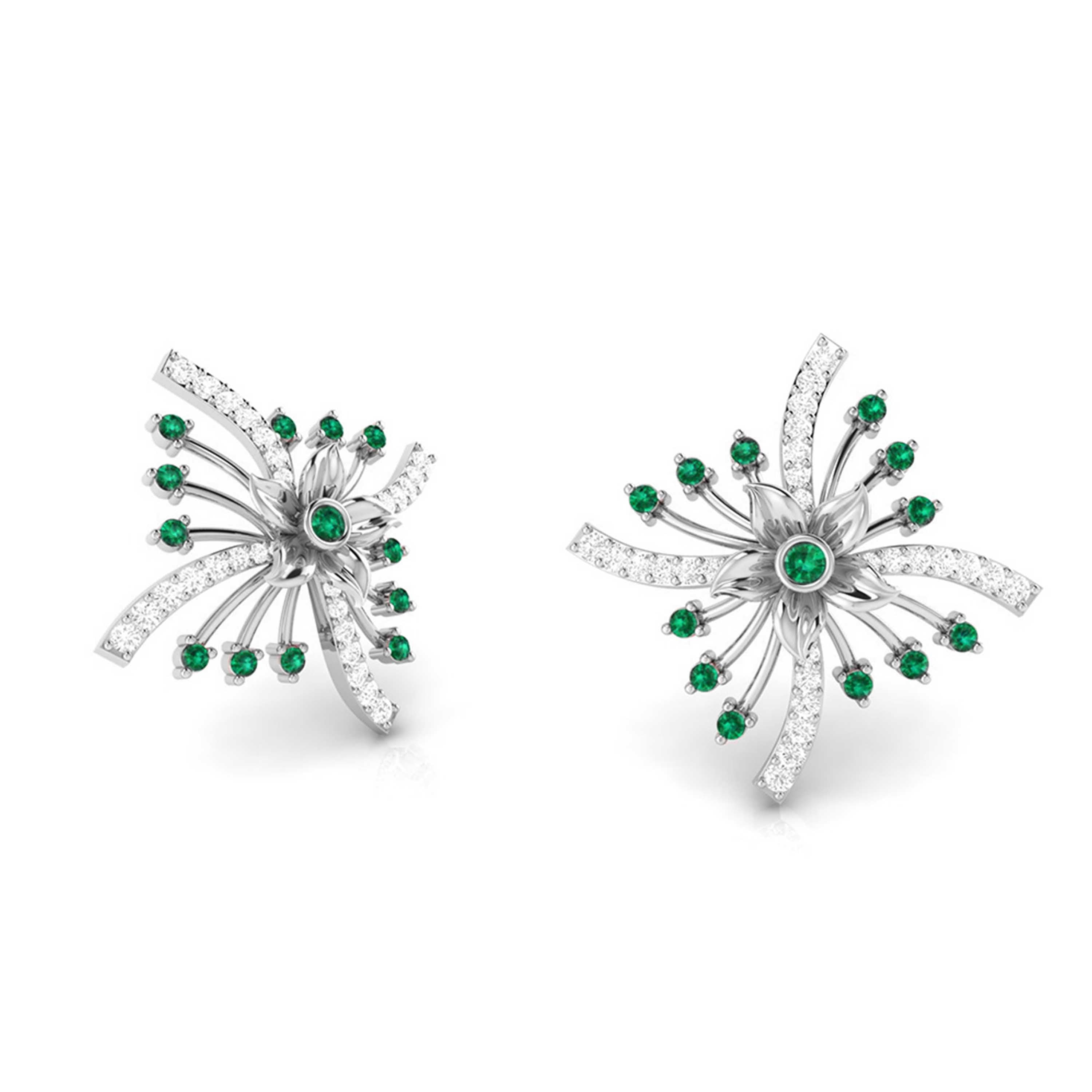 Platinum Diamond Earrings for Women JL PT E NL8581   Jewelove.US