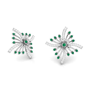 Platinum Diamond Earrings for Women JL PT E NL8581   Jewelove.US