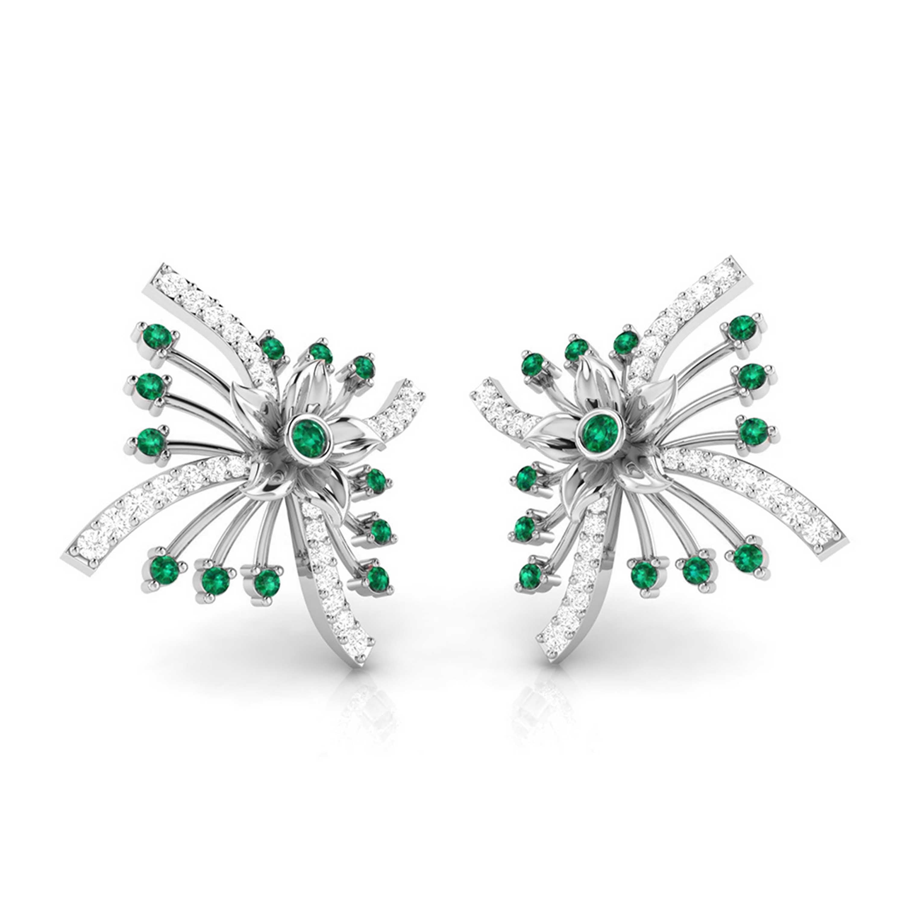 Platinum Diamond Earrings for Women JL PT E NL8581   Jewelove.US