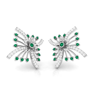 Platinum Diamond Earrings for Women JL PT E NL8581   Jewelove.US