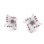 Load image into Gallery viewer, Platinum Diamond Earrings for Women JL PT E NL8581   Jewelove.US
