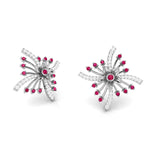 Load image into Gallery viewer, Platinum Diamond Earrings for Women JL PT E NL8581
