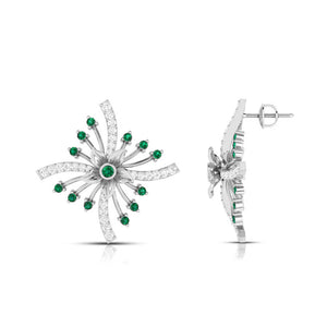 Platinum Diamond Earrings for Women JL PT E NL8581   Jewelove.US