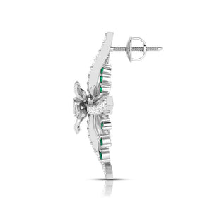Platinum Diamond Earrings for Women JL PT E NL8581   Jewelove.US