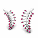 Load image into Gallery viewer, Designer Platinum Diamond Earrings for Women JL PT E NL8587   Jewelove.US
