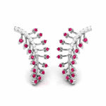 Load image into Gallery viewer, Designer Platinum Diamond Earrings for Women JL PT E NL8587   Jewelove.US
