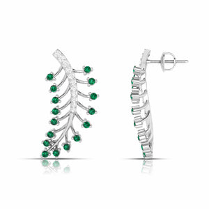 Designer Platinum Diamond Earrings for Women JL PT E NL8587   Jewelove.US